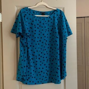 Lane Bryant flutter sleeve top